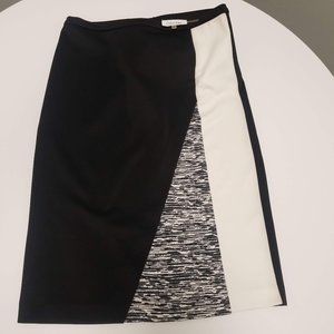 Calvin Klein Color Block Pencil Skirt